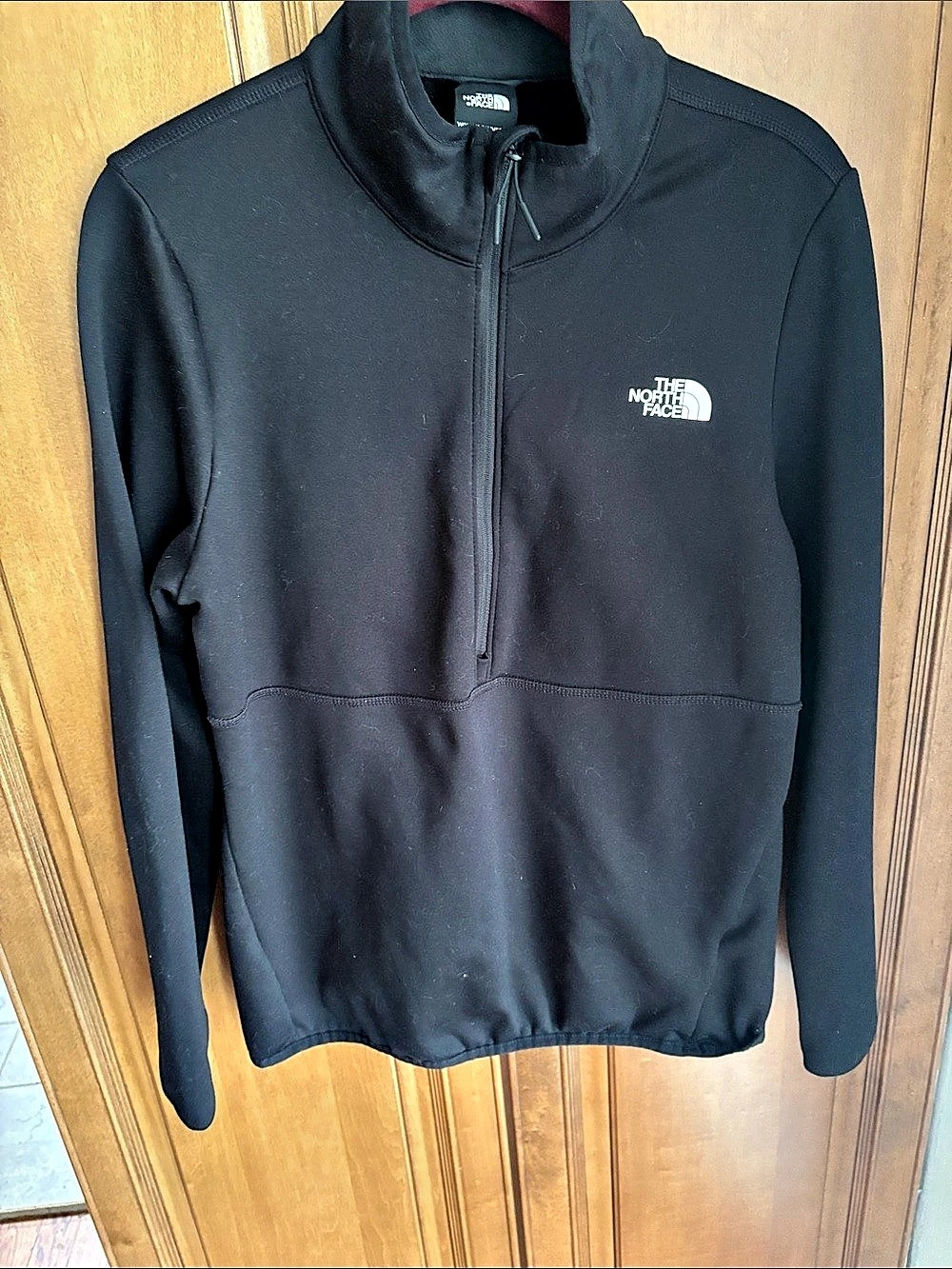 The North Face Women's Double-Knit 1/2-Zip Fleece Black Medium